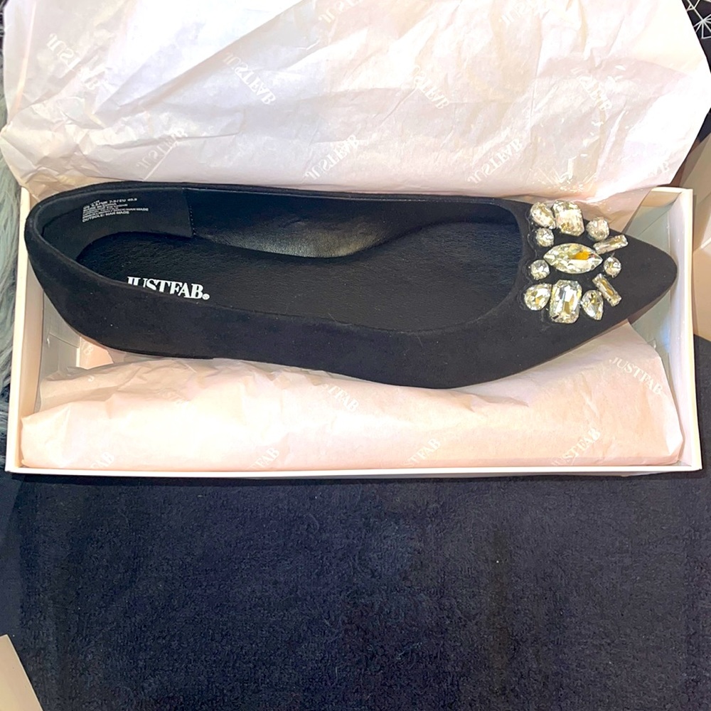 Black JustFab flats